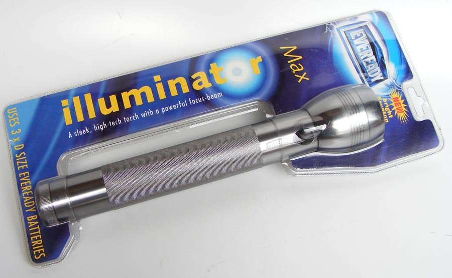 Eveready Illuminator Max aluminium flood/spot light torch