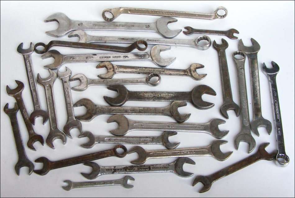Lot of 26 spanners/wrenches in usable condition - Hazet, Stahlwille etc