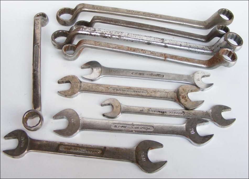 Lot of 10 Gedore spanners