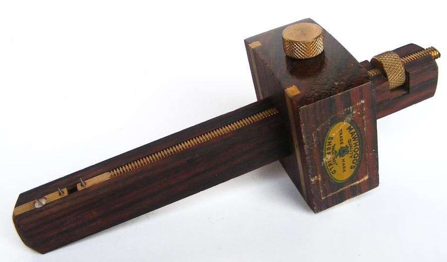 Scarce vintage Mawhood Palmtree Rosewood/brass Mortice and Marking Gauge - Great condition