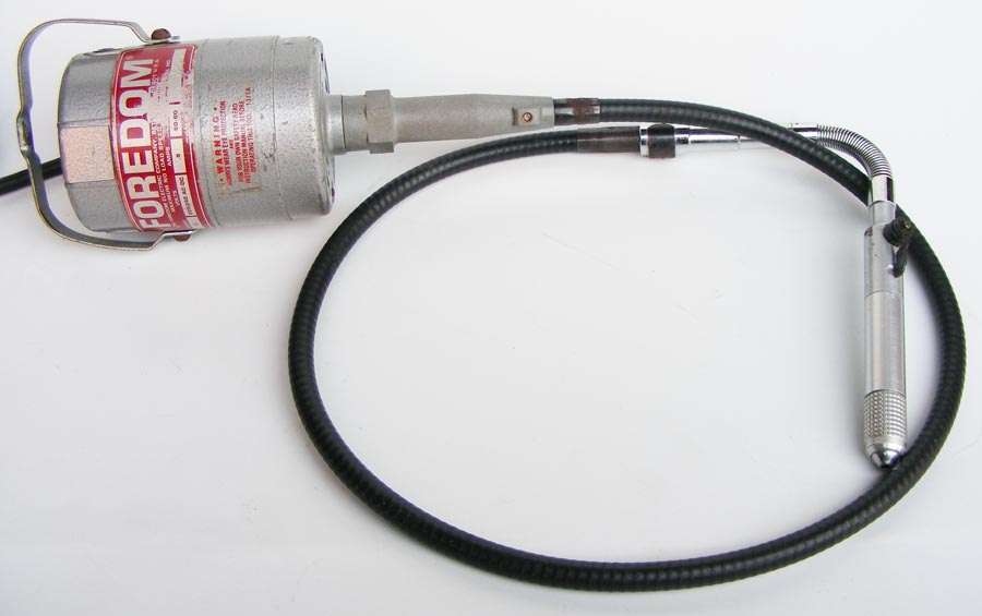 Vintage USA made Foredom dentist's overhead drill/rotatry tool - sanding, polishing, drilling