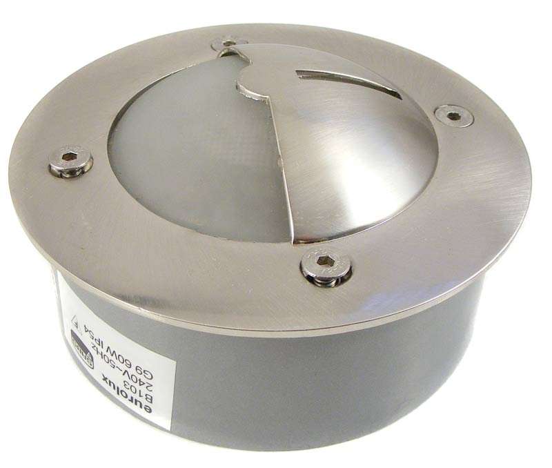 Eurolux Stainless Steel Outdoor Recessed Wall Light/Bulkhead