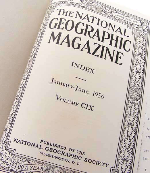Rare Collectable National Geographic Book 1956 Vol 109 - This is a book, not a binder with mags!