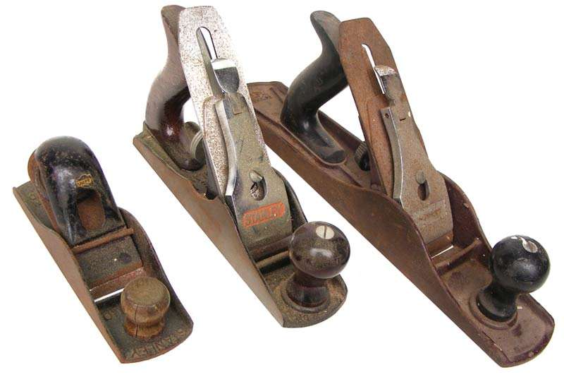 Lot of 3 Vintage Stanley Planes For The Restorer - no.3, no.110, no.12-205