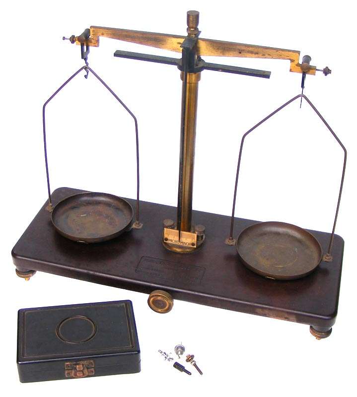 Antique 1920's Scientific Micro Balance Scale- Griffin&Tatlock-Superb Unrestored-Original Oak Case