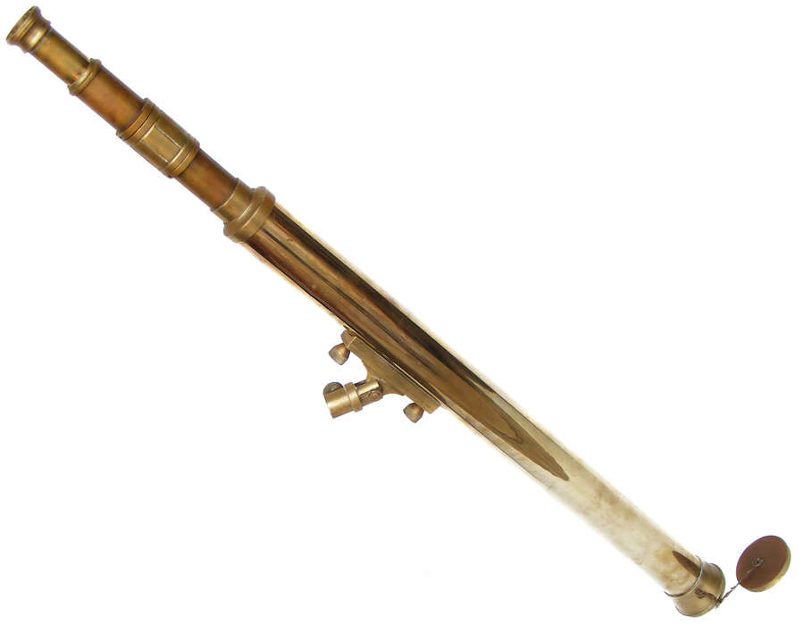 Vintage Solid Brass Terrestrial Telescope In Working Condition
