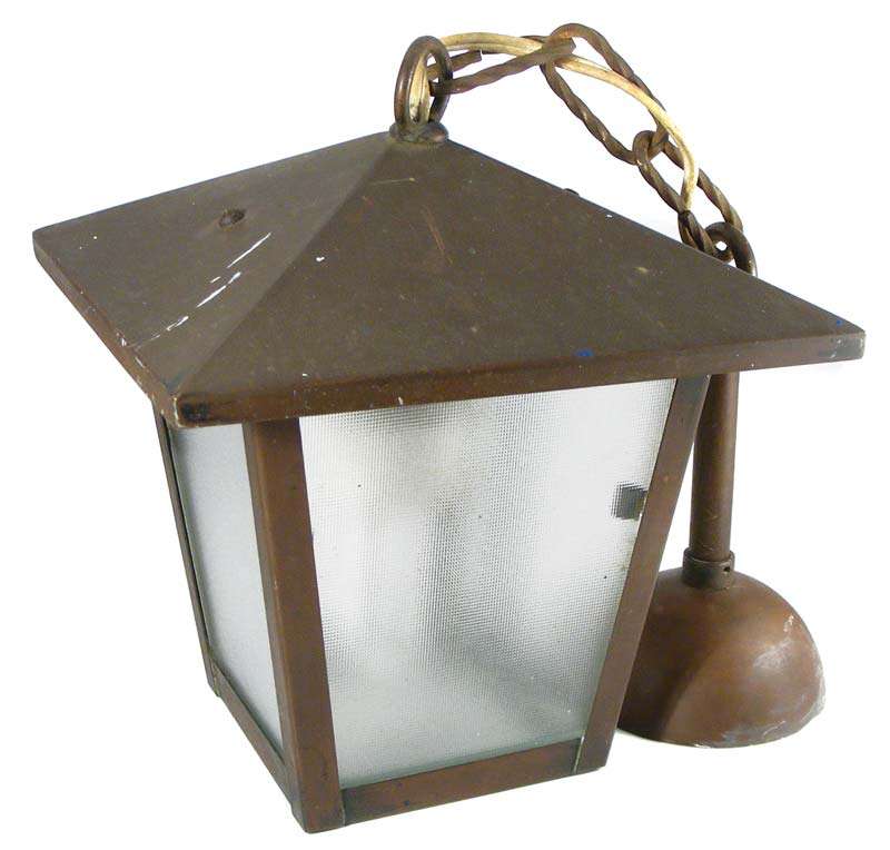 Vintage Copper Electric Hanging Lantern