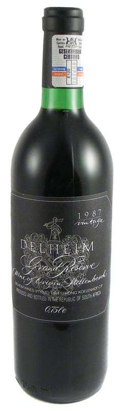 1987 Vintage DELHEIM Grand Reserve - 26 year old dry red wine