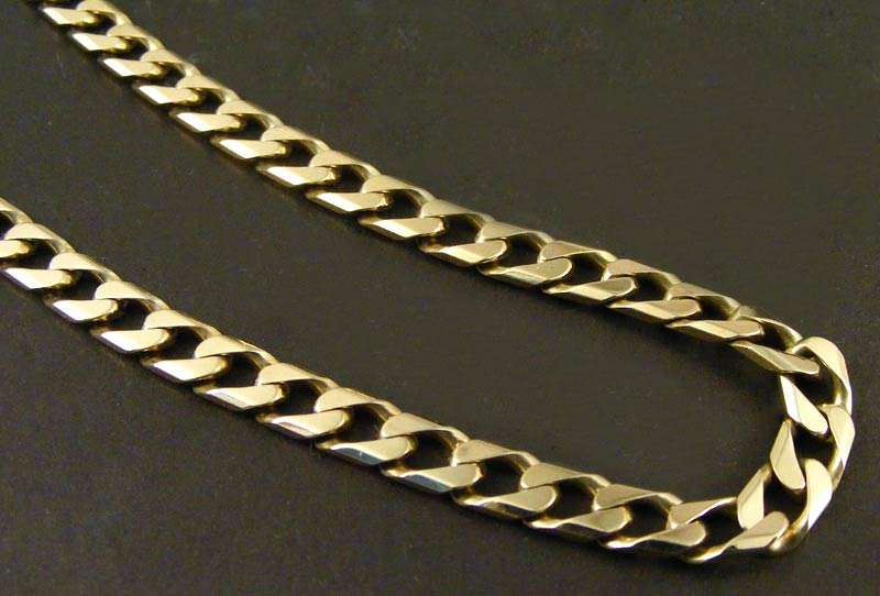 26.1 gram Solid 9ct Gold Neck Chain - 60cm long - 5mm x 1.5mm - Mint Condition