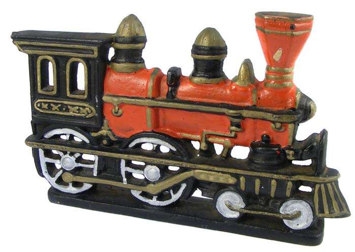 Vintage Railway Collectable Cast Iron Steam Locomotive Doorstop/Display