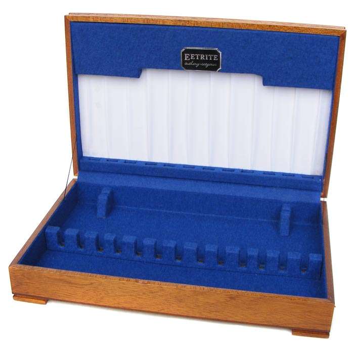 Vintage Large Wooden Eetrite Cutlery Storage Box/Canteen in Great Condition
