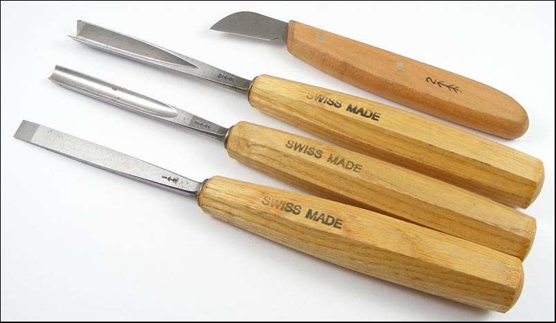Set of High Quality PFEIL Swiss Made Carving Tools/Chisels in Mint Condition