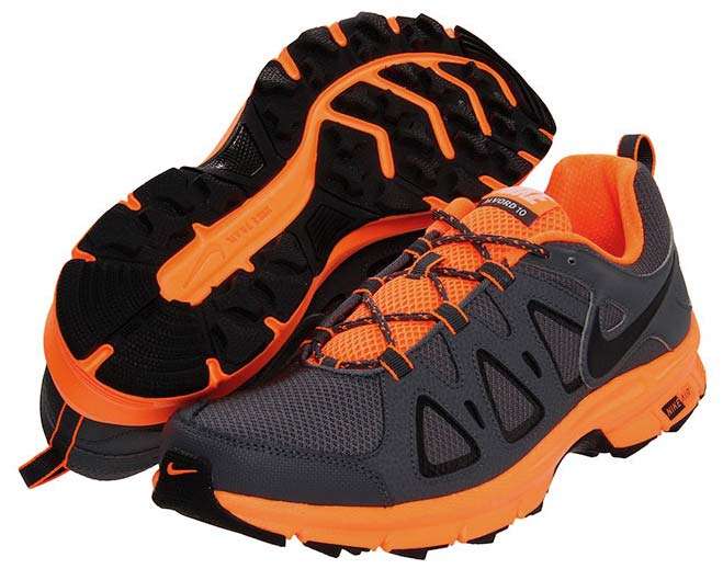 New Pair of Nike Air Alvord 10 Trail Running Shoes - Dark Grey/Orange- Size 10