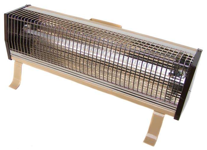 Vintage Ideal Cozee Infrared Silica Glass Bar Heater - 700watt - Mint  in box - Built to last