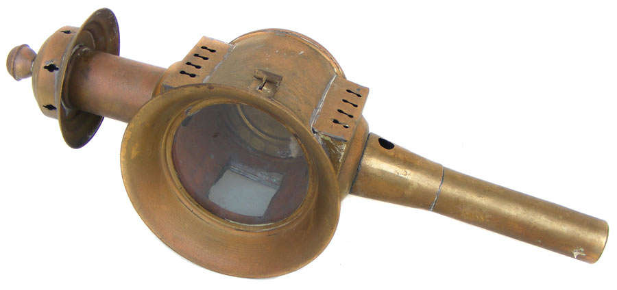 Vintage Brass Carriage Lantern - Reproduction - can be converted to electricity