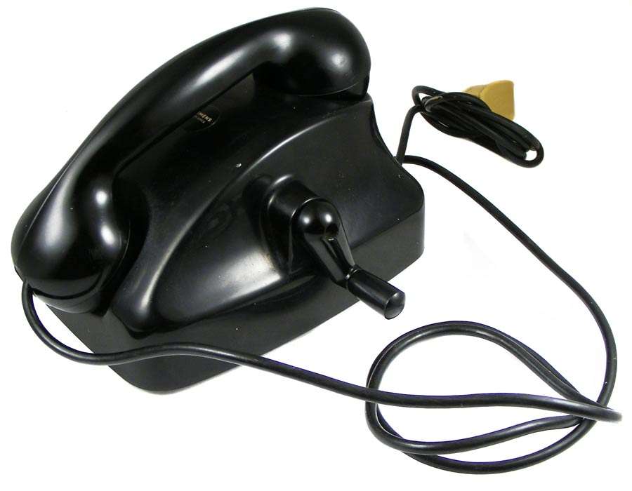 Old Siemens "Nommer asseblief" Bakelite Hand Crank Telephone - Great condition