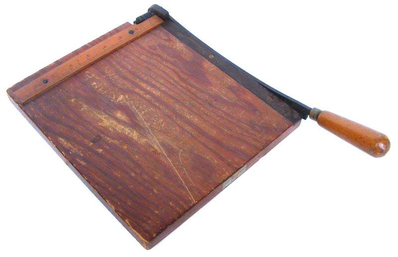 Small Antique Paper Guilotine in great working condition