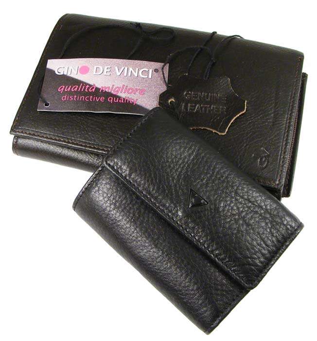 New genuine leather Gino de vino wallet and leather key holder
