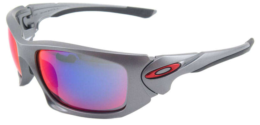 Genuine OAKLEY SCALPEL Sunglasses Grey/Red Iridium - 9095 04
