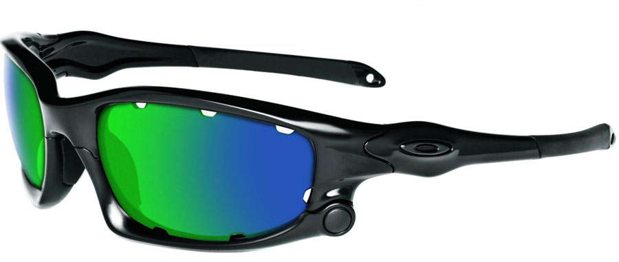 Genuine OAKLEY SPLIT JACKET Sunglasses Black/Jade Iridium - 9099 14