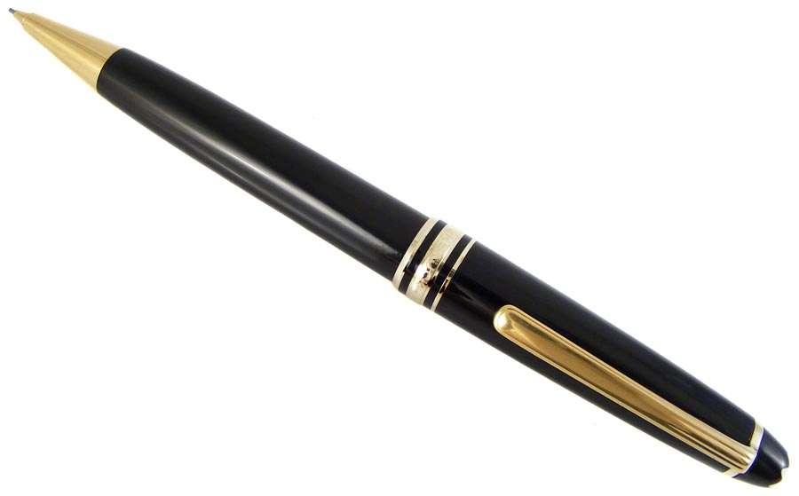 MontBlanc MEISTERSTUCK Black Resin and Gold Mechanical Pencil no.165 - Near Mint! Mont Blanc