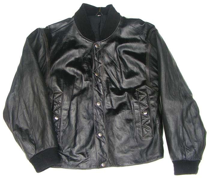 Genuine Black European Leather Jacket size S - M - see detailed measurements in listing