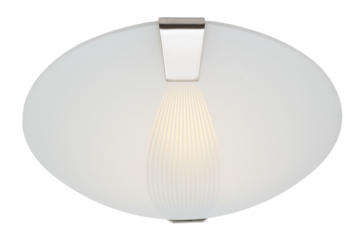 Quality Frosted Glass/Satin Chrome Ceiling Light - 350mm - Retail R205.00