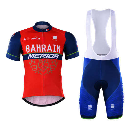 Bahrain Merida Short Sleeve Cycling  Kit