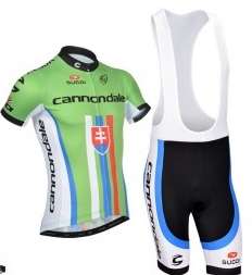 2014 Cannondale Slovakia Short Sleeve Cycling Shirt And Bib Short Cycling Team Kit