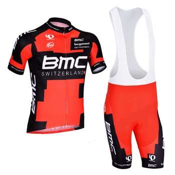 BMC Short Sleeve Cycling Shirt And Bib Short Cycling Team Kit