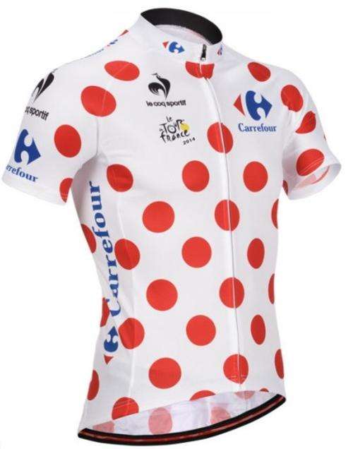 Stock clearance. XL Tour de France PolkaDot Cycling Jersey. Overnight delivery