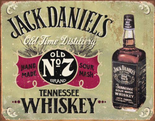 Tin Signage - Jack Daniel's "Hand Made" - On Promotion!