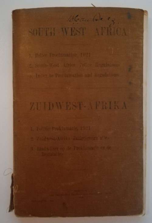 South-West Africa c. 1922 SIGNED
