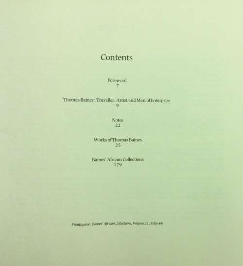 The Brenthurst Baines : A selection of the works of Thomas Baines. c.1975. Limited Edition.