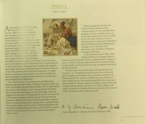 The Life and Work of Thomas Baines. C.1995. De Luxe Edition