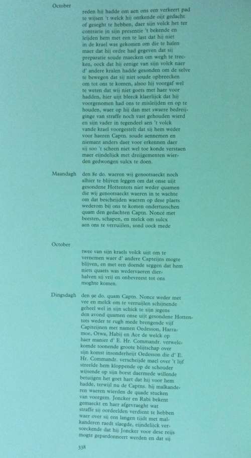 Simon van der Stels Journey to Namaqualand in 1685. Limited edition
