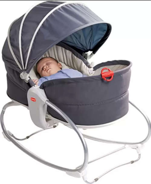 5 In 1 Rocking Napper, Bounce, Chair, With Removable Bassinet