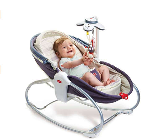 5 In 1 Rocking Napper, Bounce, Chair, With Removable Bassinet