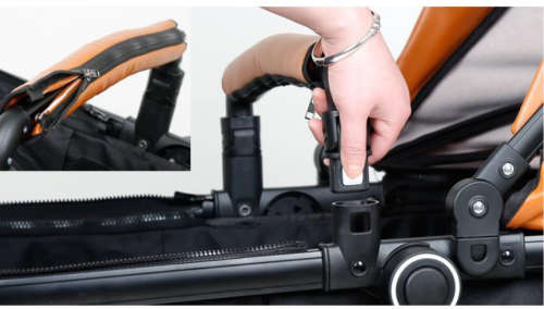 *New 2019 * Baby Stroller /Pram3 in 1 stroller PU leather camarell Belecoo Brand