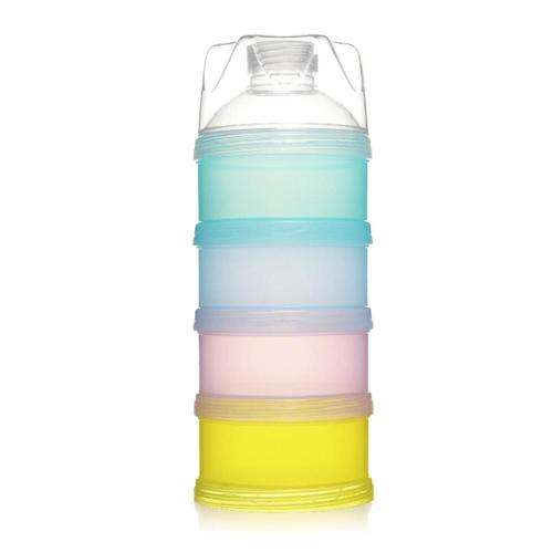 Baby Milk Powder Formula Dispenser, Non-Spill Stackable 3-Layers Milk Powder Box for Infant Toddler,