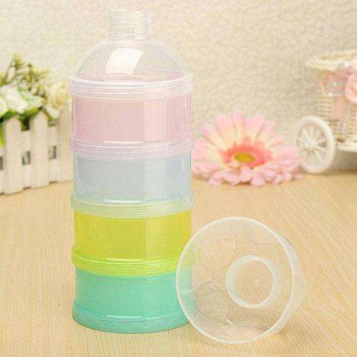 Baby Milk Powder Formula Dispenser, Non-Spill Stackable 3-Layers Milk Powder Box for Infant Toddler,