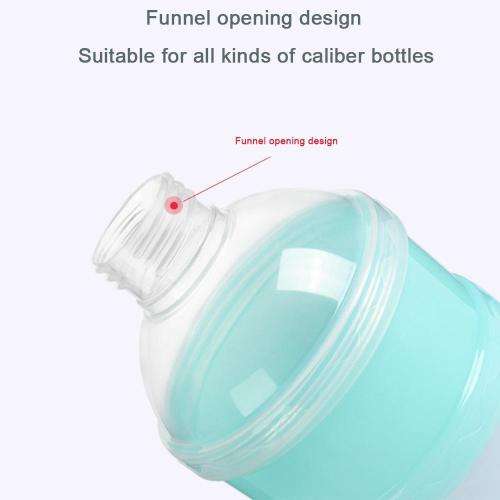 Baby Milk Powder Formula Dispenser, Non-Spill Stackable 3-Layers Milk Powder Box for Infant Toddler,