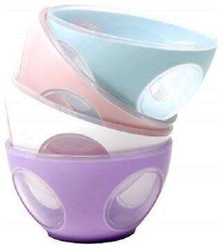 Premium Quality Unbreakable Crystal Bowls Set of 4 Colorful Bowl