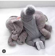 Stuffed Elephant Plush Pillow