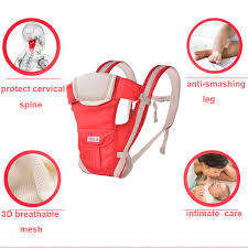 Adjustable Hands-Free 4-In-1 Baby Carrier Bag With Comfortable Head Support & Buckle Straps Sky Blue