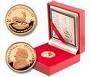 2008 PROOF KRUGER 1/4 ounce IN RED LEATHERETTE CASE