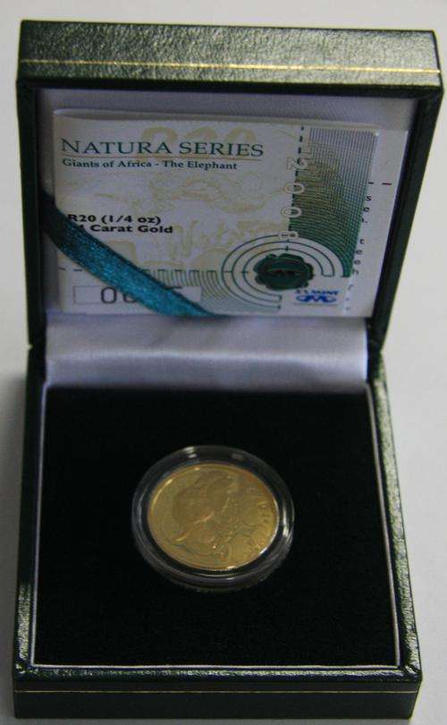 Proof Natura Elephant 1/4 oz In green SAM leatherette case