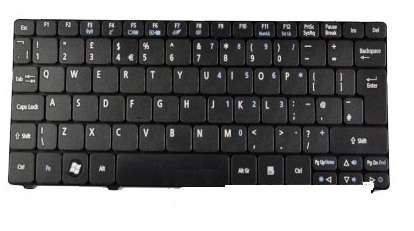 Acer ASPIRE ONE 521 522 532 532H 533 AO532  REPLACEMENT LAPTOP KEYBOARD IN BLACK