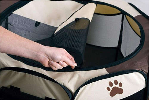 PET PLAYPEN FOR DOGS POP UP FOLD ABLE  - INDOOR AND OUTDOOR USE