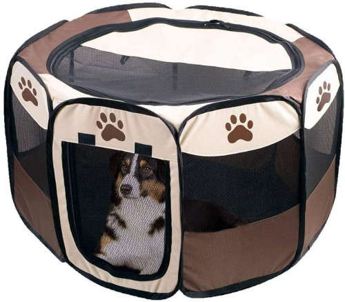 PET PLAYPEN FOR DOGS POP UP FOLD ABLE  - INDOOR AND OUTDOOR USE